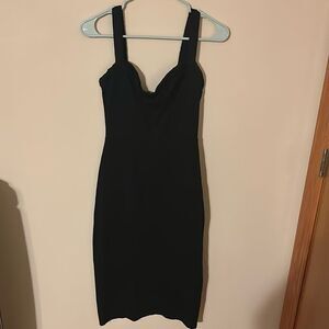 Reformation black bodycon dress size 2